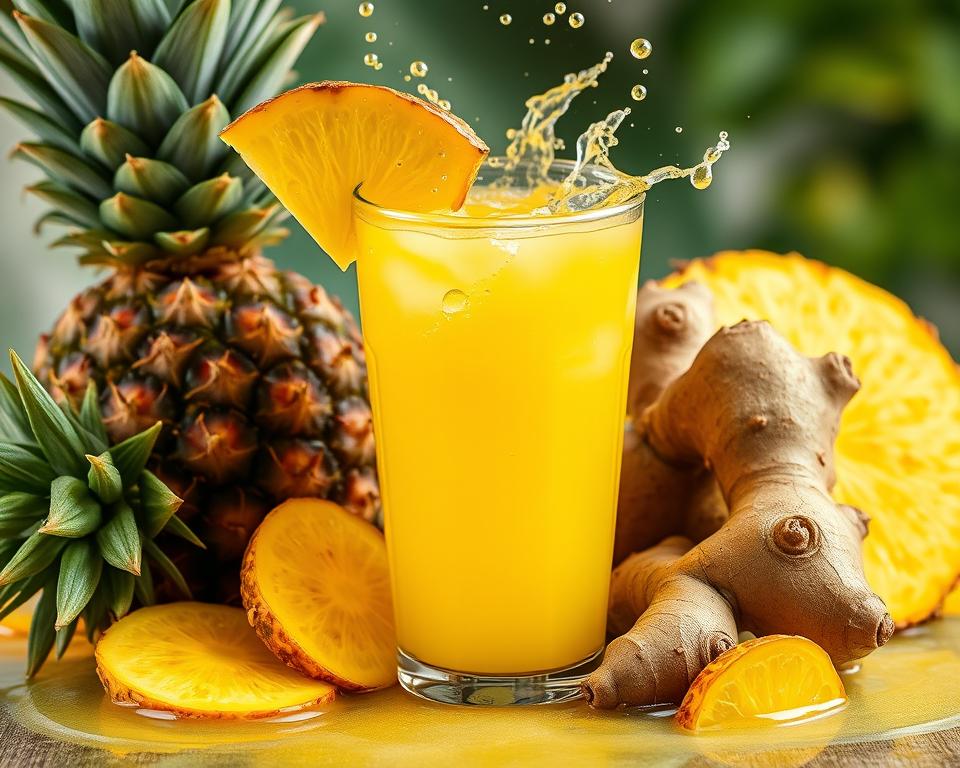 Anti-Inflammatory Pineapple Ginger Shot Recipe [Easy Wellness Hack]