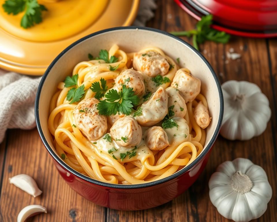 One-Pot Garlic Parmesan Chicken Pasta: Creamy Dinner Magic in 20 Minutes