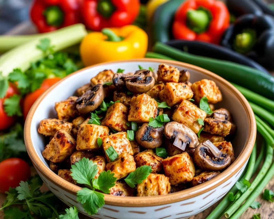 Savor Mery Chef’s Grilled Tempeh with Mushrooms: A Delicious Vegan Delight